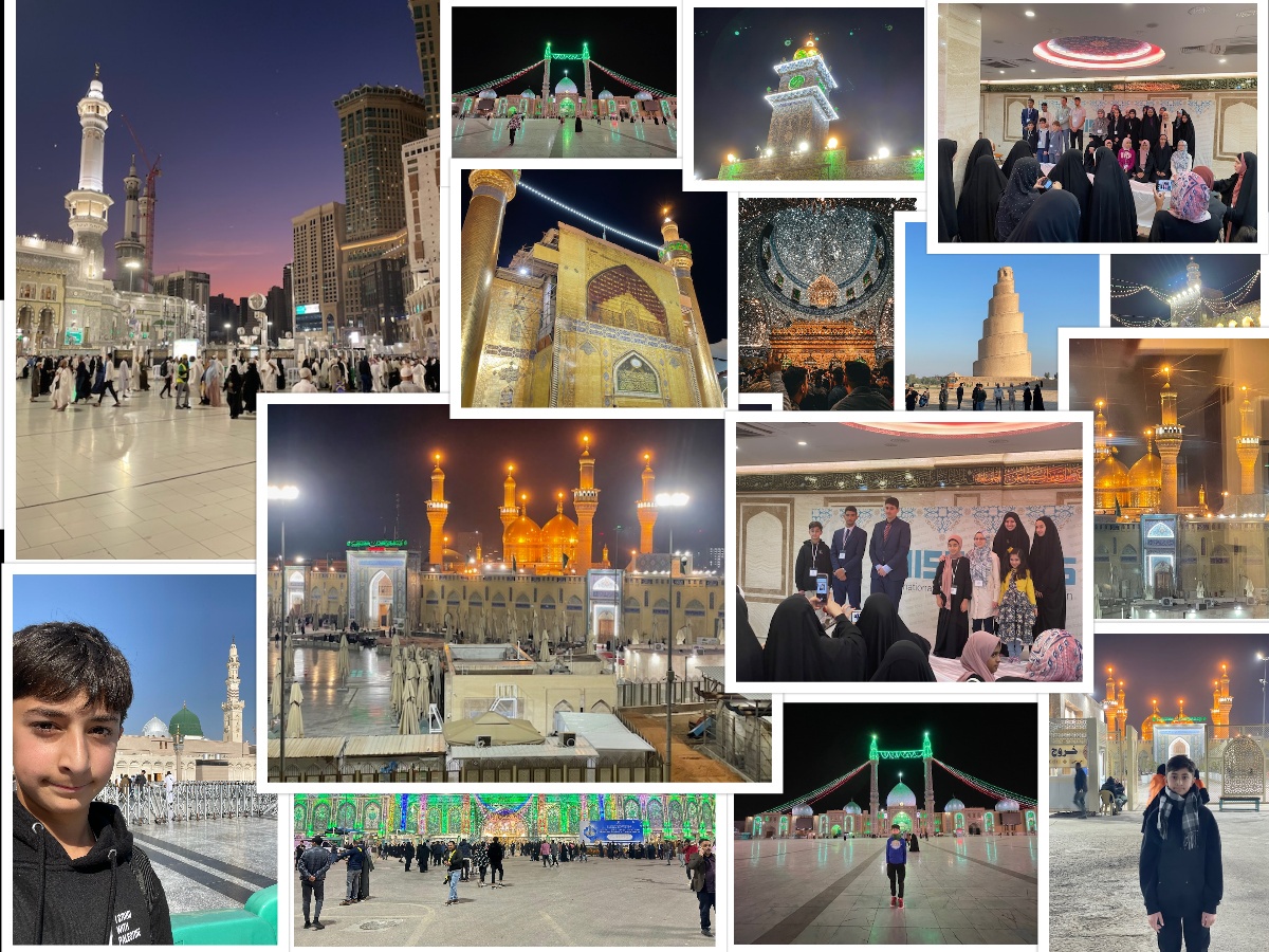 A memorable moment from the Ziyarat and Umrah trip.